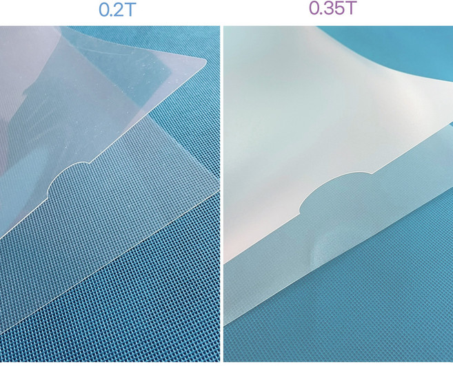 [삼영PP] 두꺼운 반 투명 L홀더 L자파일 모음 두께 0.35T, A3 0.35T, 10매