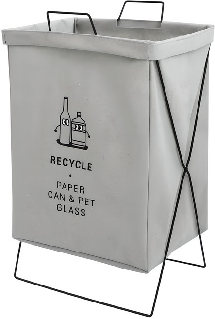 모노블 반전매력 접이식 분리수거함 41L, 그레이