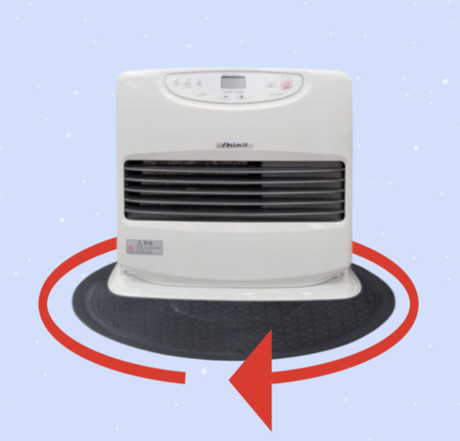 팬히터 회전받침대 난로 방향 전환 캠핑 히터 거치대, 1개, 1단, 블랙