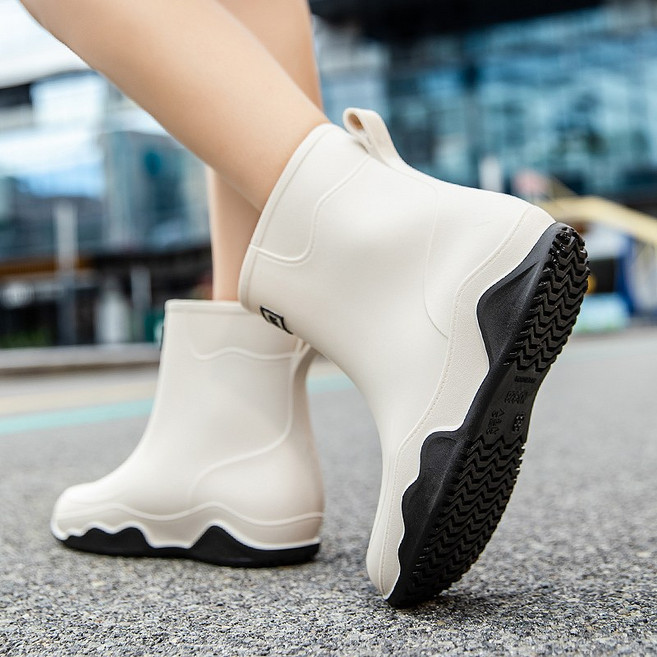 뮤롬 패션 남자 레인부츠 작업용 낚시화 남성 미끄럼방지 장화 MR328