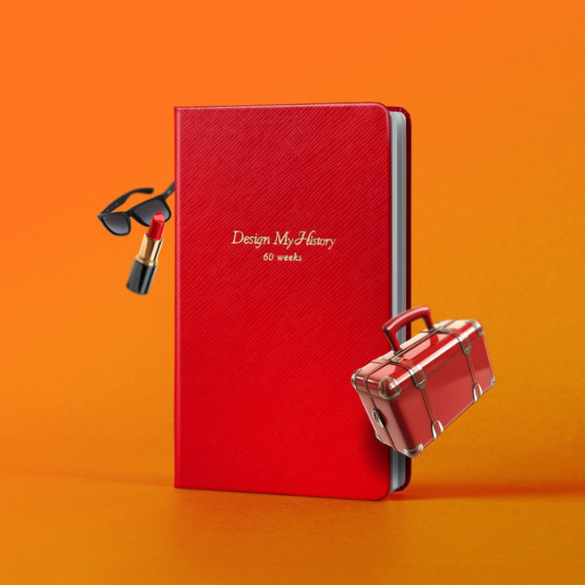 [JKM591] 만년형 60주 위클리 플래너 다이어리, 레드