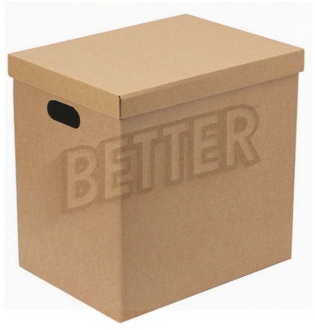 diy 40x30cm 크라프트 수납정리함 종이 박스 문서 정리, 1개