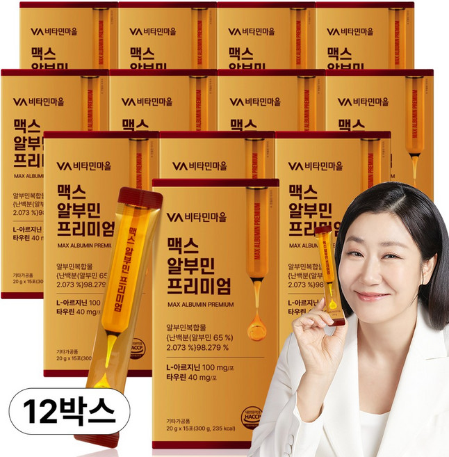 비타민마을 맥스 마시는 알부민 프리미엄, 12개, 15회분
