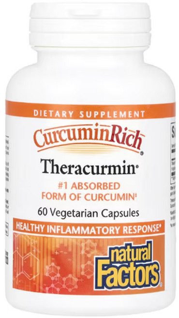 네추럴팩터스 커큐민리치 테라커민 베지테리안 캡슐, 60정, 1개