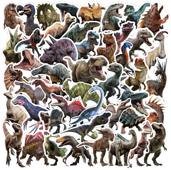 공룡 스티커 세트 모음, 52장 공룡 스티커C, 1세트, 공룡C 52장