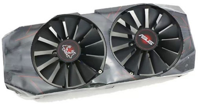 ASUS GTX 1070 Ti CERBERUS ADVANCED 게이밍 비디오 카드 냉각 팬 95MM FDC10M12S9-C GTX1070Ti 쿨러 팬, [01] Fan and Case