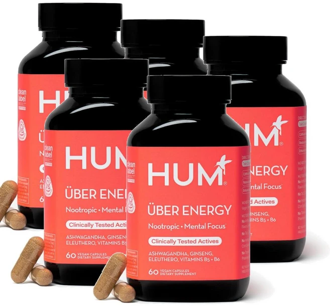 흄 우버 에너지 캡슐 HUM Uber Energy, 5개, 60정 - 쿠팡