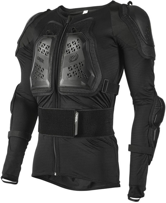 오닐 상체 보호대 자전거 MTB 성인 척추 가슴 등 보호 안전 장비 장구 프로텍터 언더독, 블랙, 1개