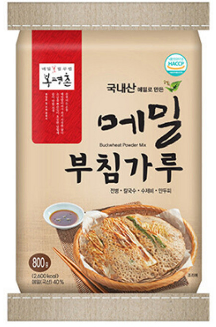 봉평촌 메밀부침가루 800g (메밀40%) 5개