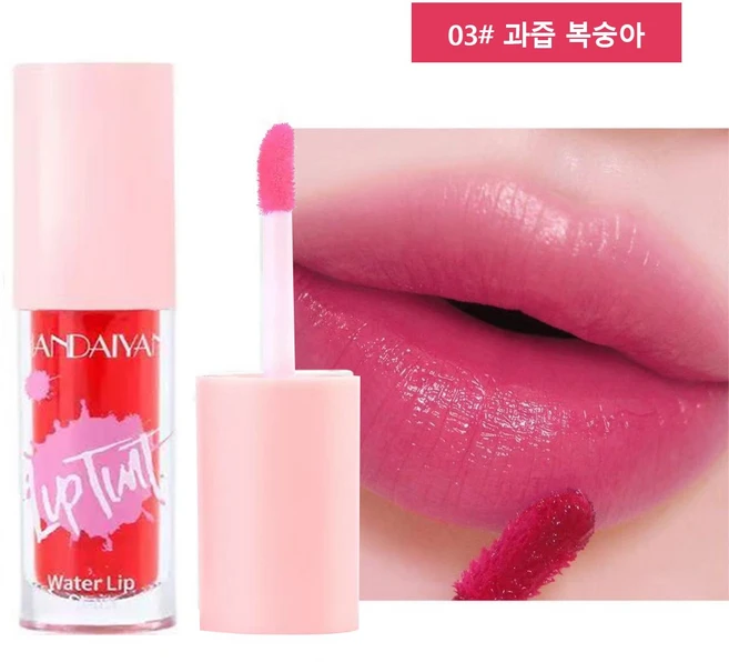 글로우 시럽 립틴트 워터프루프 착색 유지 탱글 유리광, 1개, 03 - 쿠팡