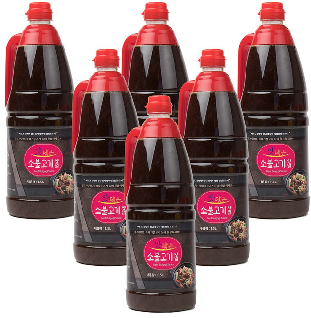 맛담은 소불고기양념소스 1.5리터 단품, 소불고기양념소스1.5L_6개, 6개, 1.5L