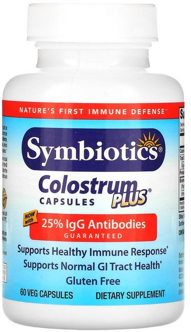 심바이오틱스 콜로스트럼 플러스 초유 60캡슐 IgG 락토페린 Immulox, 60정, 1개