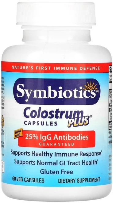 심바이오틱스 콜로스트럼 플러스 초유 60캡슐 IgG 락토페린 Immulox, 60정, 1개 - 쿠팡