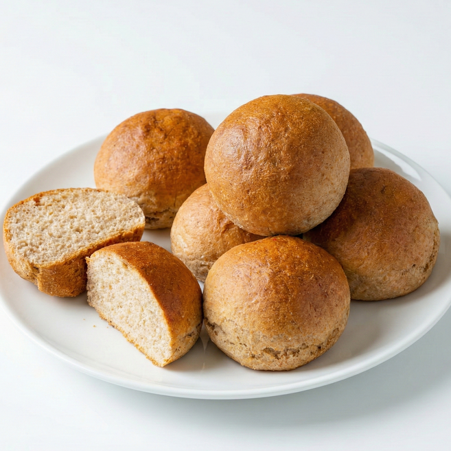 홀위트데이 100% 통밀빵 다이어트빵 비건빵 무설탕 식사빵 저당 호밀빵 당뇨간식, 모닝빵, 1개, 1kg