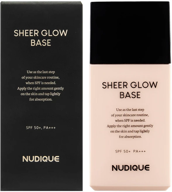 누디크 물광 메이크업 베이스 쉬어 글로우 베이스 SPF50+ PA+++ 광채 쌩얼크림, 누드/베이지, 1개 - 쿠팡