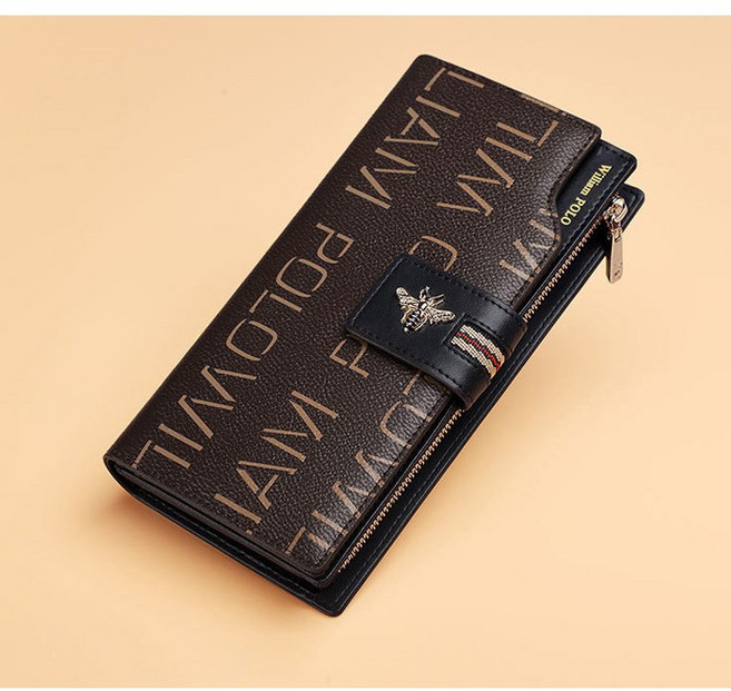 제이엔무역 윌리엄폴로정품 천연소가죽 여성용포인트파츠 장지갑