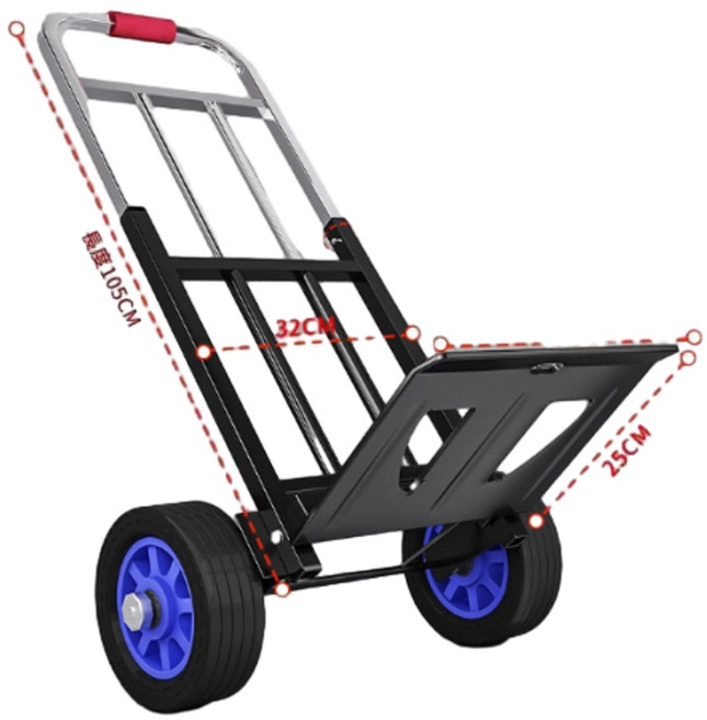折疊手拉車 爬樓梯推車 小型拖車 鋼板托盤