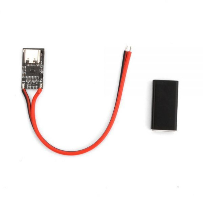 USB-C PD 트리거 보드 모듈 PD/QC3.0 디코이 보드 고속 충전 USB C 타입 9V 12V 15V 20V 충전기 전원 부스트, [02] With Shell, 1개