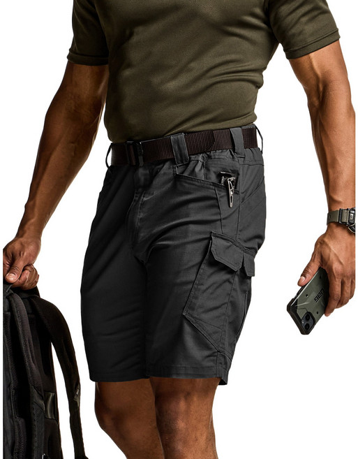 CQR 경량 스판 쿨링 립스탑 멀티포켓 반바지 CQ-TSP640