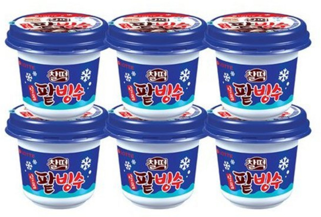 찰떡 일품 팥빙수 아이스크림 240ml X6개