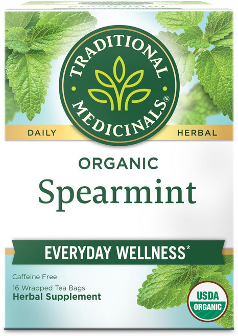 트래디셔널 메디시널스 유기농 스피어민트 차 - 일상 지원 Traditional Medicinals Organic Spearmint Tea - Supports Everyday