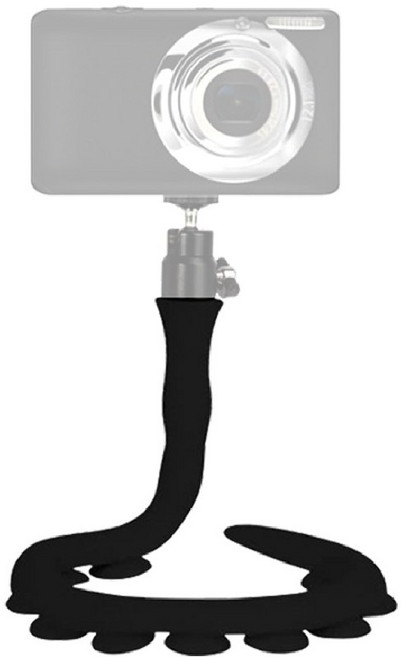 체리스팟 관절 거치대 CS-M009 스네이크 문어발 관절 브래킷, 1개, 블랙