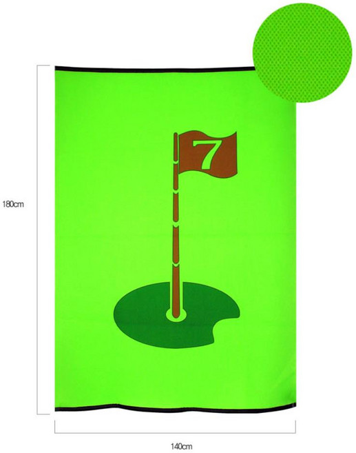 실내 골프연습장 무소음 이중매쉬 깃대그림 타겟망 목표조준 실내연습장설치 정확성 타구 개인연습 샷 과녁, 1개