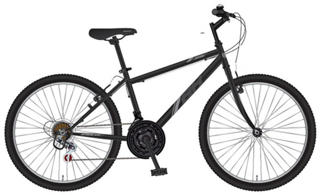 클릭 MTB자전거 보스톤26 26인치 21단 생활용 켄다타이어 V브레이크 미조립, 블랙, 1개, 170cm