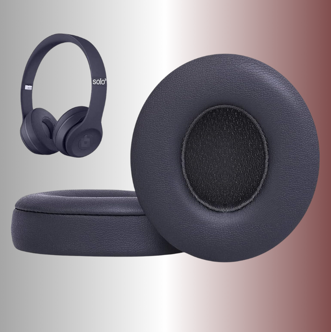 프리미엄 교체용 이어패드 Beats Solo2 3 Wireless Wireless Solo 2 이어패드와 호환 젤 아이스 느낌 이어패드 더욱 편안한 착용감을 위한 두께 증가, 다크 그레이, 1개