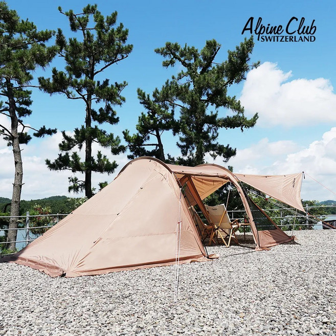 스위스알파인클럽 제니스타 터널형 텐트, 블랙