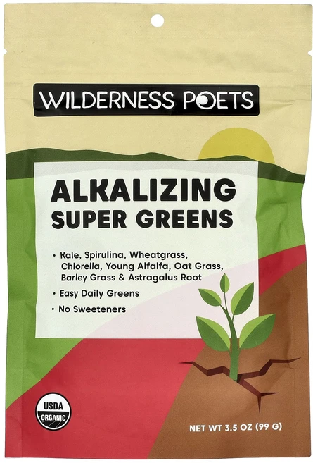 몸관리하세요 겨울입니다 Wilderness Poets 알칼리화 슈퍼 그린 주스 99g (3.5oz) 특별관리진행, WildernessPoets알칼리화슈퍼그린주스99g35 - 쿠팡
