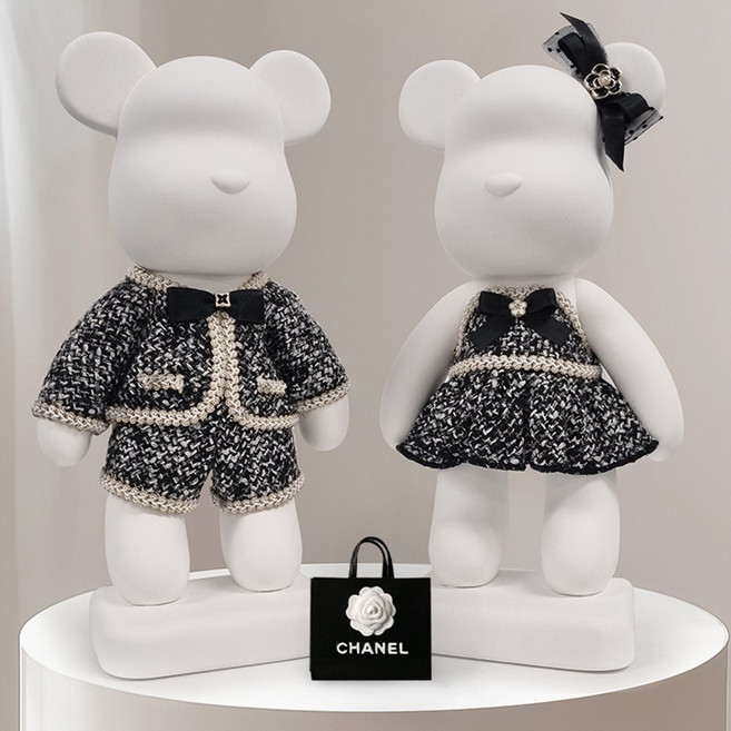 르마엔베어 빅베어브릭 석고방향제 대형베어브릭 인테리어소품 르마앤베어 실내 집, 트위드곰돌이(일랑), 선택안함