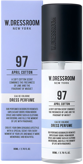 더블유드레스룸 드레스퍼퓸, 드레스퍼퓸 No.97 에이프릴코튼 80ml, 80ml, 1개