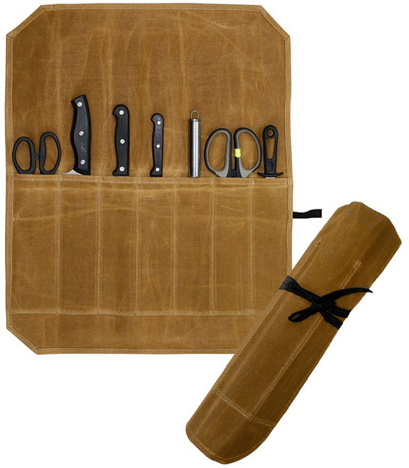 아임즈 칼가방 휴대용 칼집 파우치, 브라운, 1개