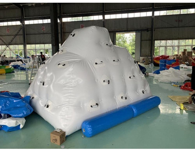 에어바운스 워터슬라이드 이동식 수영장 에어벌룬 풀장 삼각, 1개, 5. 수상빙산 5x4x3 (만14세이상)