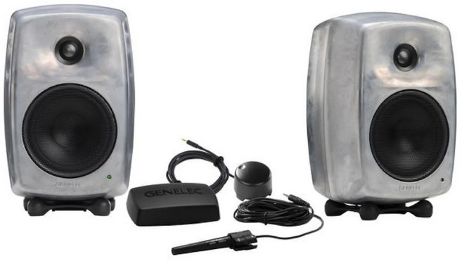 Genelec 8330 Pack 黑 灰 白 金屬 5吋 監聽喇叭 智能校正 套裝 GLM Kit+9310 五年保固, 金屬色Pack