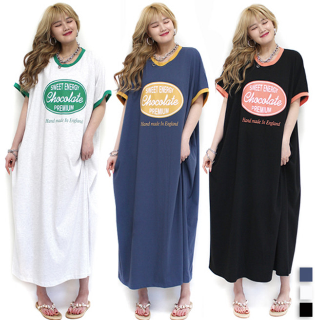 통통마녀 ] 초코 링거 N 원피스 3 컬러 / 120 kg 까지 착용가능 / 오버 사이즈