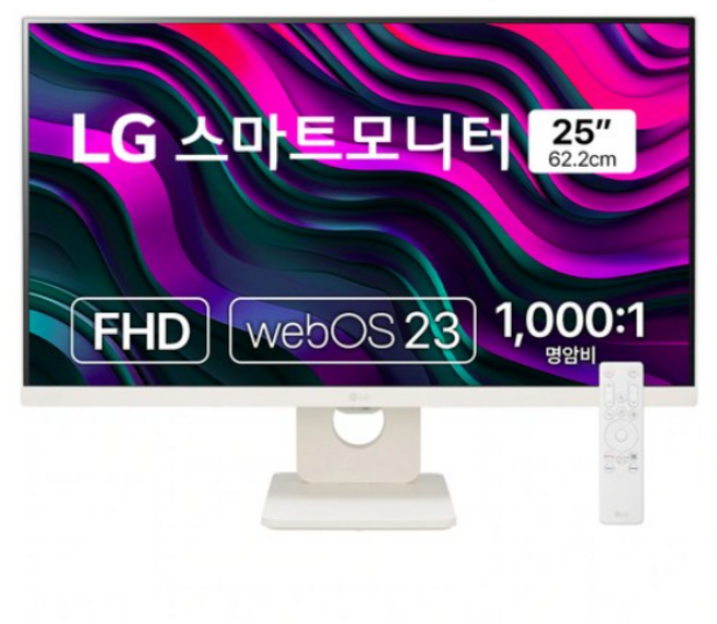 LG전자 FHD 스마트모니터, 62.2cm, 25SR50F