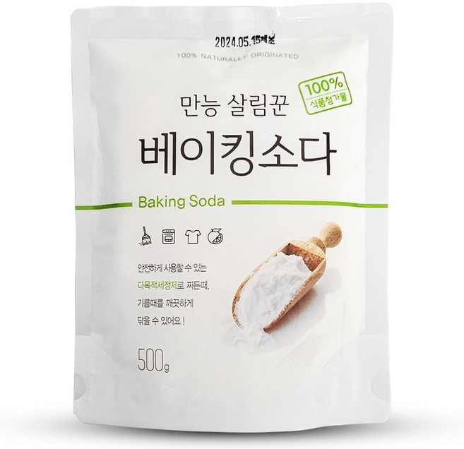 국내생산 다목적 베이킹소다 국내산 주방세제 세정제 주방청소, 500g, 1개