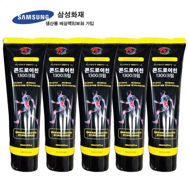 닥터킴스 콘드로이친 1300크림 스포츠 마사지크림, 5개, 1개입 - 쿠팡