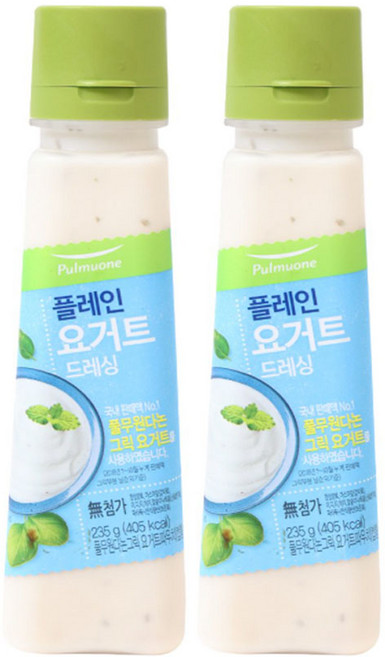 (냉장)[풀무원]플레인요거트드레싱 235gx2, 235g