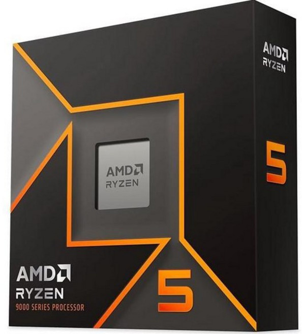 [AMD] 라이젠 5 9600X - 9000 시리즈 그라나이트 리지 (Zen 5) 6코어 3.9 GHz 소켓 AM5 65W 라데온 그래픽 프로세서 100-100001405WOF, Ryzen 5 9600X