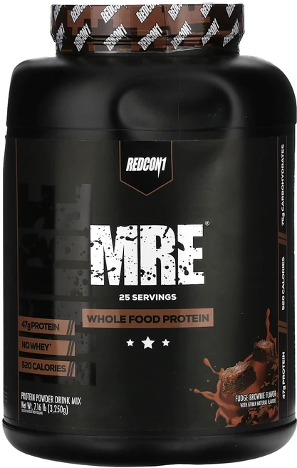 Redcon1 MRE 천연 식품 단백질 퍼지 브라우니 맛 3250g(7.16lb), Redcon1MRE천연식품단백질퍼지브라우니맛3250g7, 3.25kg, 1개 - 쿠팡