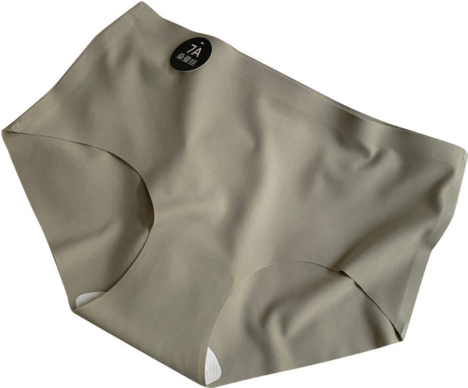 桑蠶絲高腰無痕內褲, 深綠