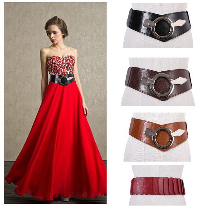 심플 밴딩 스판 와이드 벨트 SJ9142