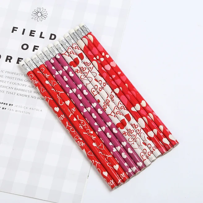 부활절 테마 연필 해골 48개 크리스마스 및 발렌타인데이 HB, 01 48pcs