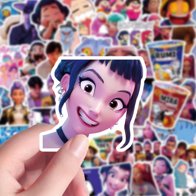 케데헌 케이팝 데몬 헌터스 스티커 굿즈, 단일, 61개