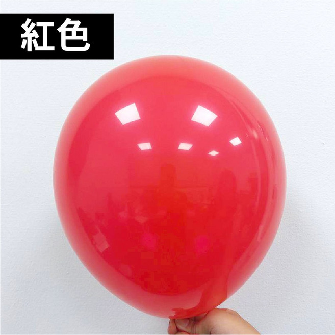 10吋圓球氣球100顆入-生日派對佈置/慶生/求婚/告白氣球, 10吋標準(紅色)(100顆裝), 1個