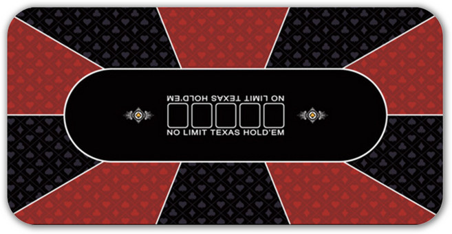 고니표 텍사스 홀덤매트 포커 테이블 매트, 로얄 레드, 중 (60x120cm), 1개