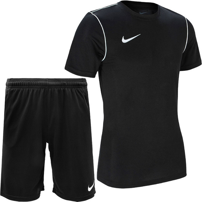 나이키 기능성 반팔티 반바지 운동복 세트 파크 블랙 남여공용 트레이닝복 + ALS 마스크